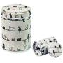 BESTonZON 6PCS Tinplate Tea Tin Candy Container Jars Tea Box Double Cover Tea Tin Storage (Random Color)