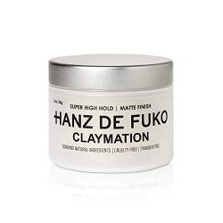 Hanz de Fuko Claymation- Premium Mens Hair Styling Clay with Matte Finish (2 oz) Cruelty Free