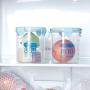 Food Storage Containers, Clear Plastic Containers with Lids for Kitchen Storage Box Sealing Preservation Bottle Jar Food Organizer (Blue, M)