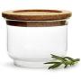 Sagaform Nature Collection Glass Storage Jar with Cork Lid, Small, Clear