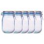 AMEYDU 20Pcs Reusable Mason Jar Bottles Bags Nuts Candy Cookies Bag Seal Fresh Food Storage Bag Snacks Zipper Sealed Kitchen Organizer (5)