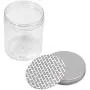 Homiest 8.5x6.5cm Round Storage Containers Plastic Jar with Metal Lid for Cotton Swabs, Rounds, Balls, Makeup Sponges, Blenders, Bath Salts 2Pcs Homiest 8.5x6.5cm Round Storage Containers Plastic Jar with Metal Lid for Cotton Swabs, Rounds, Balls, Makeup Sponges, Blenders, Bath Salts 2Pcs