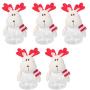 STOBOK 5pcs Christmas Candy Jars Christms Favor Boxes Christmas Food Storage Container for Cookies Christmas Reindeer Doll
