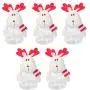 5er Set Weihnachtselfe-Gläser, Christbaum-Geschenkelieder, Candy-Behälter für Kekse, Weihnachts-Futterbehälter für Reindeer-Puppe