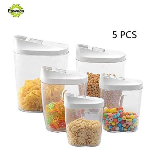 | Storage Bottles & Jars | 5pcs/set Plastic Food Storage Box Sealed Crisper Grains Tank Storage Sorting Food Box Container with with Pour Lid Kitchen Tool | by HUDITOOLS | 1 PCs | Storage Bottles & Jars | 5pcs/set Plastic Food Storage Box Sealed Crisper Grains Tank Storage Sorting Food Box Container with with Pour Lid Kitchen Tool | by HUDITOOLS | 1 PCs