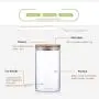 Glass Jar with Lid Food Candy Storage Bottles Tea Container Cup Sealing Jars Kitchen Accessories,Glass Container,650ml Glass Jar with Lid Food Candy Storage Bottles Tea Container Cup Sealing Jars Kitchen Accessories,Glass Container,650ml