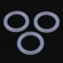 1.5" Silicone Sealing Gasket Ring Washer(10pcs/Set),Sanitary Clamp Ferrule,Suitable for The Stainless Steel Piping System in Dairy,Food,Beer, Beverage