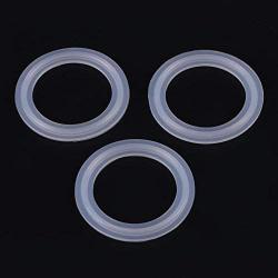 Silicone sealing Gasket,Silicone Gasket Fittings 10pcs/set 1.5" Sanitary Clamp Ferrule Silicone Sealing Gasket Ring Washer