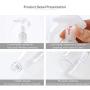 ROISOOT 200ml Plastic Empty Fine Mist Spray Bottle for Hair/Alcohol/Plant Water/Cleaning Solution 3 pack