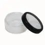 Bouteille d’échantillon de voyage en plastique transparente avec couvercle noir à fenêtre (3 jeux de capacités variées) Bouteille d’échantillon de voyage en plastique transparente avec couvercle noir à fenêtre (3 jeux de capacités variées)