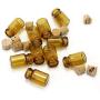 10Pcs/Lot Small Mini Brown Empty Glass Wishing Bottle Vials Jars Container Tiny Drifting Message Bottles For Wedding Holiday