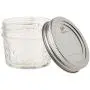 12-Stück-Set Quilt-Kristallsud-Gläser mit Deckeln und Bändern, 4 Unzen (ca. 120 ml)