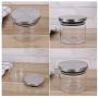 TOPBATHY Glass Food Storage Jars Airtight Sealed Canister Kitchen Moistureproof Storage Container with Stainless Steel Lid