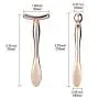 Lisapack 2PCS Metal Eye Cream Applicator Wand Stick, Massager Tool for Facial Massage, Reduce Puffiness (Rose Gold) Lisapack 2PCS Metal Eye Cream Applicator Wand Stick, Massager Tool for Facial Massage, Reduce Puffiness (Rose Gold)