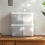 HOMELUNY Set of 4 Cereal Airtight Crisper Storage Containers Food Storage Box Clear Jars for Candy, Cookie, Rice, Sugar,Flour,Snacks Keeping Food Dry & Fresh