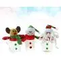 TOYANDONA 3pcs Christmas Candy Jar with Santa Snowman Reindeer Doll Star Shape Christmas Cookie Storage Container Clear Plastic Candy Jar for Xmas Holiday Party Gift