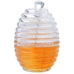 Honey Jar Syrup Braed Storage Pot Seasoning Bottle Dispenser Beehive Container Breakfast Condiment Kitchen Tools Crystal Stirring d Juice Home Jam