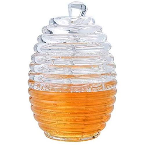 Pot à sirop, conteneur de stockage, bouteille de dosage, beehive container, récipient pour confiture, ustensile de cuisine, spatule en cristal, pour petit-déjeuner, condiment, jus, confiture. Pot à sirop, conteneur de stockage, bouteille de dosage, beehive container, récipient pour confiture, ustensile de cuisine, spatule en cristal, pour petit-déjeuner, condiment, jus, confiture.