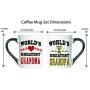 Cottage Creek Grandma Grandpa Gifts Set of Two 18 Ounce Worlds Greatest Grandma and Worlds Greatest Grandpa Coffee Mugs/Grandparent Gifts Grandma Mug Grandpa Mug [White]