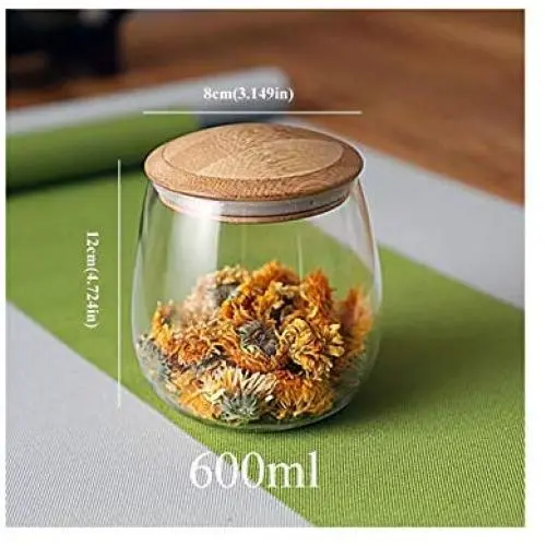 Bouteilles de Conserves de Spices Créatives en Verre avec Bouchon Scellé pour Rangement Cuisine Café Sucre Conteneurs Bulks Canettes de Bonbons, 600lb 162 Bouteilles de Conserves de Spices Créatives en Verre avec Bouchon Scellé pour Rangement Cuisine Café Sucre Conteneurs Bulks Canettes de Bonbons, 600lb 162
