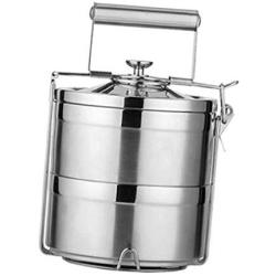 Stackable Layer Stainless Food Storage Container Insulated Thermal - 2 Tier