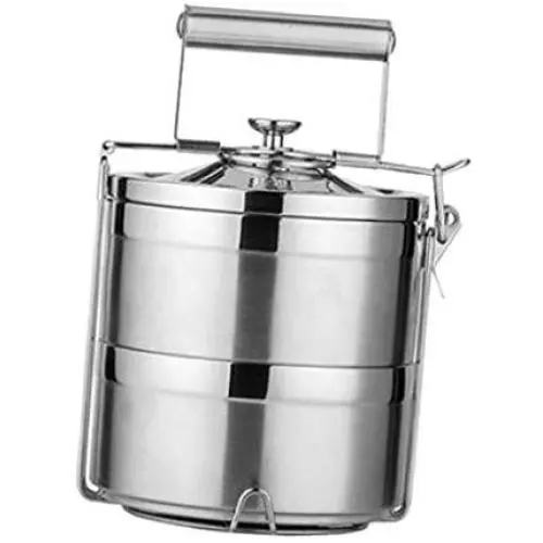 Stackable Layer Stainless Food Storage Container Insulated Thermal - 2 Tier Stackable Layer Stainless Food Storage Container Insulated Thermal - 2 Tier