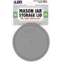 iLIDS Mason Jar Storage Lid, Wide Mouth, Made in USA, Gray, 2-Pack