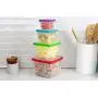 Ensemble de 8 contenants de rangement en plastique à empiler – Couleurs assorties – Idéal pour les restes et la préparation de repas – 4 tailles pour un usage polyvalent. Ensemble de 8 contenants de rangement en plastique à empiler – Couleurs assorties – Idéal pour les restes et la préparation de repas – 4 tailles pour un usage polyvalent.