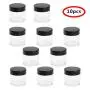 Bouteilles en Plastique Transparentes Remplissables 10 Pcs avec Couvercles Anti-Fuite pour Maquillage Cosmétiques Lotion Crèmes Huiles Salves Ointments Noir 30g Une Taille Bouteilles en Plastique Transparentes Remplissables 10 Pcs avec Couvercles Anti-Fuite pour Maquillage Cosmétiques Lotion Crèmes Huiles Salves Ointments Noir 30g Une Taille