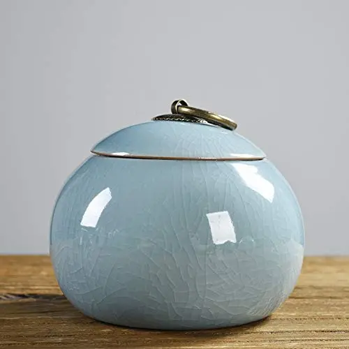Contenant en céramique YTH-Box, Petites Boîtes à Bonbons, Pot en Céramique, Contenant à Thé avec Bouchon Hermétique – Bleu Contenant en céramique YTH-Box, Petites Boîtes à Bonbons, Pot en Céramique, Contenant à Thé avec Bouchon Hermétique – Bleu