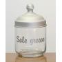 Italo Ottinetti Glass Jar Anodised Matt Aluminium Lid 0.75 Litre Sale Gross, Metallic, one Size