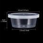 Slime Jars With Lids - 40 Pack Slime Containers, Leakproof Clear Plastic Foam Ball Storage Containers with Lids for 2 oz Slime