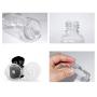 12PCS 30ml/1oz Empty Refillable Clear Plastic Flip Top Cap Bottles Vial Cosmetic Container Jar Pot Travel Packing Sample Storage for Lotion Essential Oil Toner Emollient Water