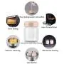 3 Pièces Bocal Mason en Verre, Pots à Smoothie avec Couvercles pour Boire et Stocker, Récipient Réutilisable pour Jus, Lait, Aliments en Gros, Café, Bocal Rond (Couleur : Rose Rouge, Taille : 100ml) 3 Pièces Bocal Mason en Verre, Pots à Smoothie avec Couvercles pour Boire et Stocker, Récipient Réutilisable pour Jus, Lait, Aliments en Gros, Café, Bocal Rond (Couleur : Rose Rouge, Taille : 100ml)