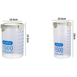 Transparent Plastic Sealed Cans Milk Powder Cereal Grain Storage Container Kitchen Refrigerator Food Storage Box Food Dispensers