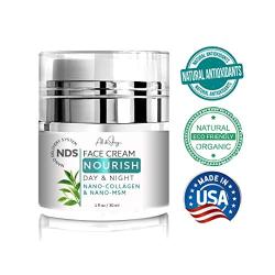 Ali & Shay Ultra Nourishing Face Moisturizer- Anti Aging Facial Cream for Day & Night - Hydrating Lotion for Wrinkles, Dark Spots & Dry Sensitive Skin - Hyaluronic Acid, Peptides, Nano Collagen & MSM - 100% Organic & Natural - 1.7 oz