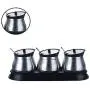 CSPFAIRY 4 Piece Set Kitchen Seasoning Jar with Cover and Serving Spoons Spice Box Seasoning Bottle Suitable for Every Family (Black) CSPFAIRY 4 Piece Set Kitchen Seasoning Jar with Cover and Serving Spoons Spice Box Seasoning Bottle Suitable for Every Family (Black)