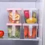 Yl Ly Lebensmittel-Lagerbox mit Griff, Küchen-Lebensmittel-Lagerbox, versiegelte Glasbehälter-Lagerbehälter, Kunststoff, Pink