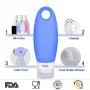 Silicone Travel Containers Bottles Portable Refillable Squeeze Tube with Cream Jars and Shower Line Lanyard(4Bottles+3Jars)