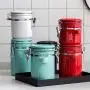 Nordic Colorful Ceramic Seal Storage Jar Scandinavian Kitchen Candy Coffee Tea Organizer Sealing Jars Seasoning Container,650Ml Red Nordic Colorful Ceramic Seal Storage Jar Scandinavian Kitchen Candy Coffee Tea Organizer Sealing Jars Seasoning Container,650Ml Red