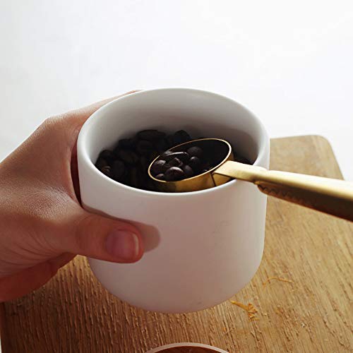 HHXQXB Storage Container for Ceramic Food, Spice Jug Tea, Coffee, Spice, Sugar, Salt and More Mat Coating Carry CO2 and Preserves The Freshness of Food