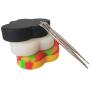 SZBS Silicone Container 85ml Cloud shape Container For Dab Storage Jar Wax Concentrate Container Silicone Jar Dab Container With A Metal Rod (1)