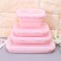 Kitchen Food Storage Jar Airtight Food Storage Silicone Food Portable Lunch Box Bowl Bento Boxes Folding Collapsible Storage (500ml) (Color : 350ml)