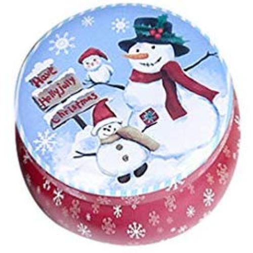 Amosfun Weihnachts-Cookie- und Süßigkeitenbehälter, Weihnachts-Kerzen-Dosen, Metall-Dosen für DIY Kerzenherstellung