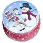 Amosfun Christmas Cookie Candy Storage Containers Christmas Candle Tin Jars Metal Candle Tin for DIY Making Candles