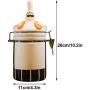 Cool Lemon Fat Chef Ceramic Food Storage Containers with Lids Ornaments Candy Snack Tank Jar Containers Storage Canister Lidded Cookie Jar Decorative Jar Seal Can for Home Decoration
