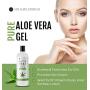 Aloe Vera Gel for Moisturizing Skin & Hair by Kate Blanc Cosmetics. Made from Freshly Cut Organic Pure Aloe Plant. 8oz. (Original)