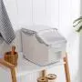 WOLFBUSH Rice Storage Container Plastic Kitchen Rice Box Sealed Cereal Grain Organizer with Wheels for Kitchen (22lb / 50 cup) WOLFBUSH Rice Storage Container Plastic Kitchen Rice Box Sealed Cereal Grain Organizer with Wheels for Kitchen (22lb / 50 cup)