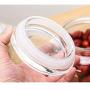 XSWZAQ Sugar cans glass household glass sealed cans lead-free moisture-proof household large storage tanks kimchi kitchen milk powder cans (Size : 3300ml)