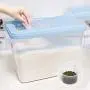 Kitchen Food Storage Jar Airtight Food Storage Kitchen Glass Jar Moisture-Proof Home Multi-Purpose Jam Bottle Cruet 15Kg Bucket Square Kitchen Food Storage Jar Airtight Food Storage Kitchen Glass Jar Moisture-Proof Home Multi-Purpose Jam Bottle Cruet 15Kg Bucket Square